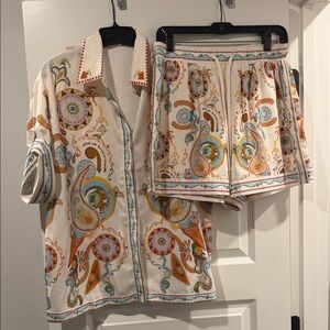 Commense Multicolor Paisley Button Down Shirt